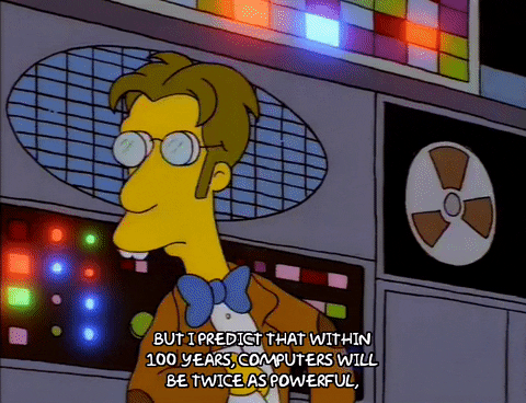 Simpsons professor prediction computers