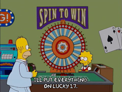 Homer Simpson gambling