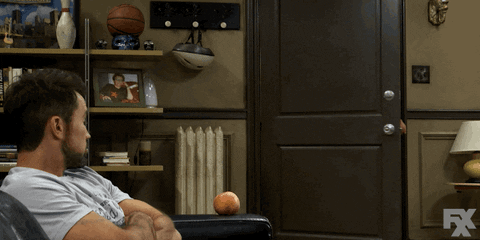 Always Sunny Frank getting hit by door