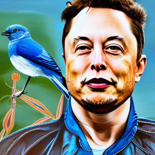 Elon Musk AI with bird