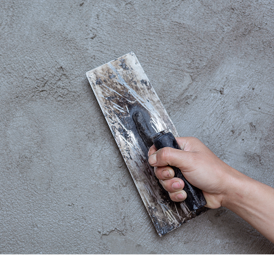 Stucco exterior repair and patching work