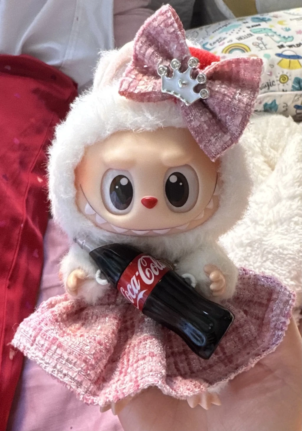 "This was my first labubu. Very cute! Dressed her up so she doesn’t get too dirty."