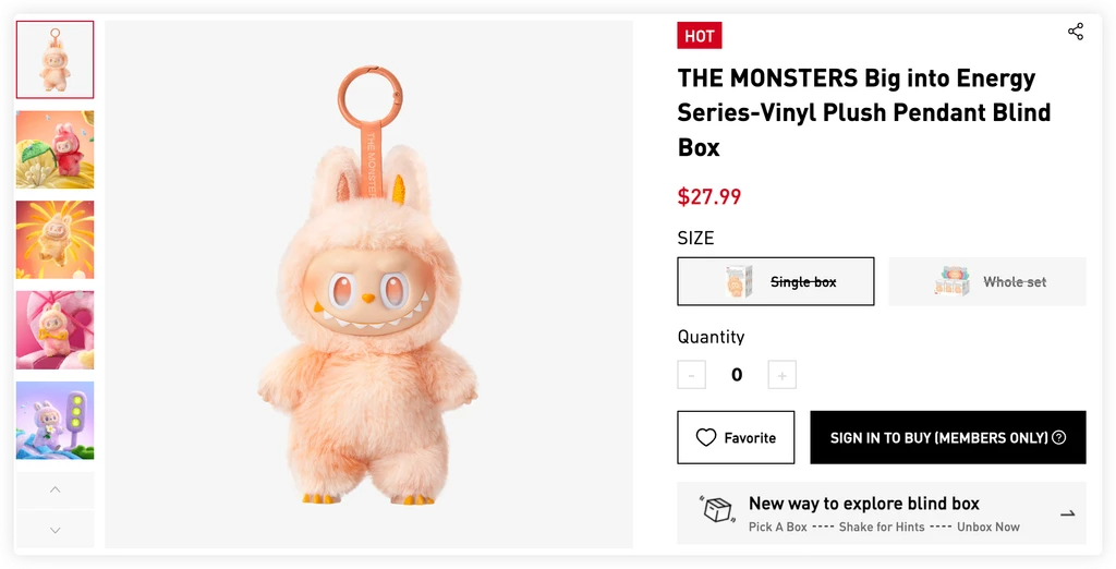 Big into Energy official price