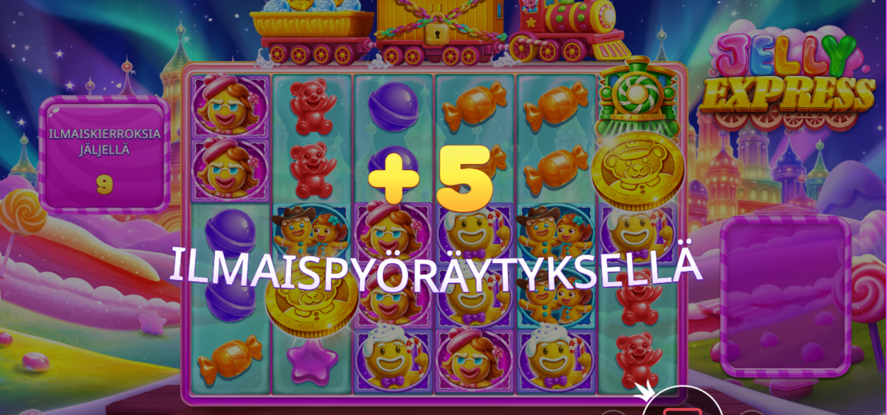 Jelly Expressin superilmaiskierrokset aktivoituvat ilmaiskierrosten aikana ja palkitsevat pelaajan viidellä ylimääräisellä ilmaiskierroksella.