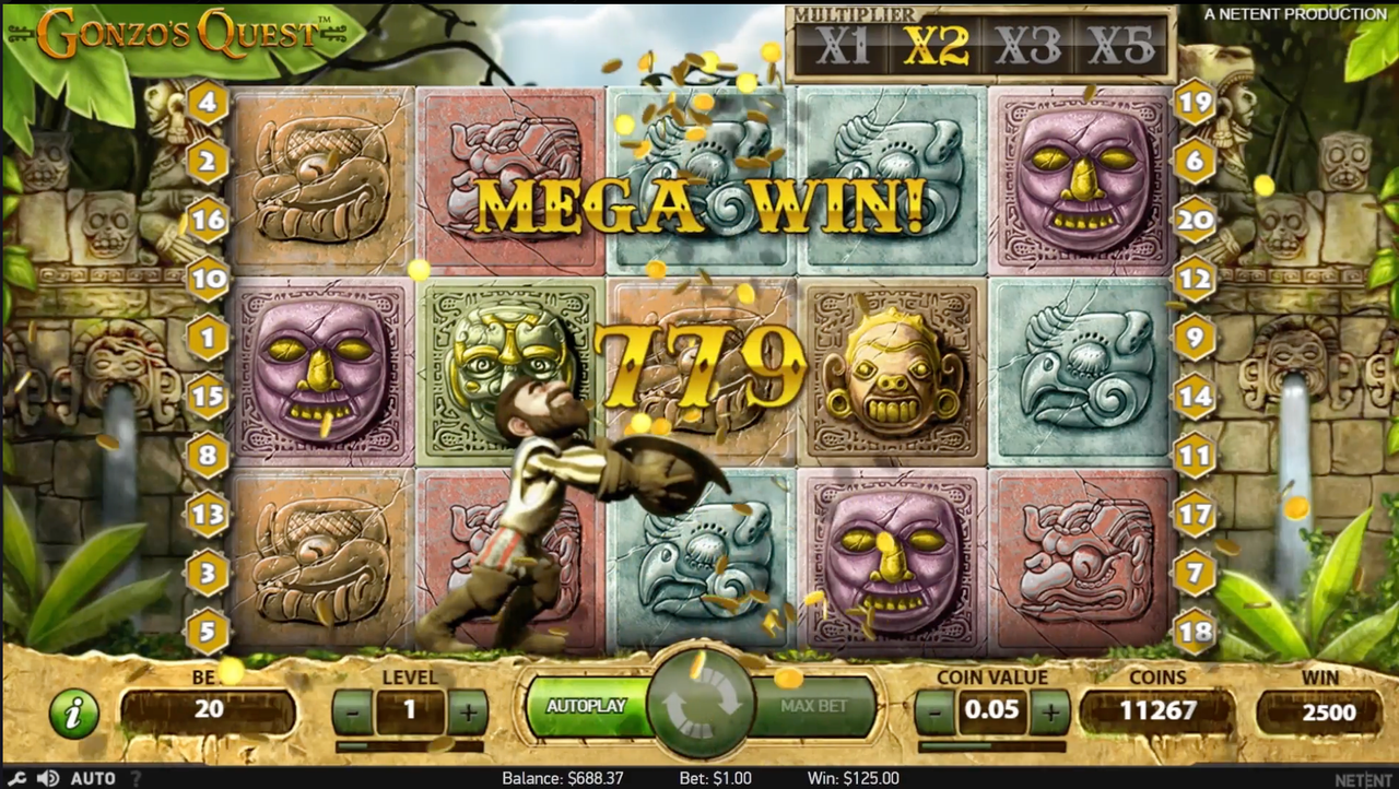Mega Win on seurausta Avalanche-ketjusta, jossa peräkkäiset voitot kasvattavat voittokerrointa kierroksen edetessä.