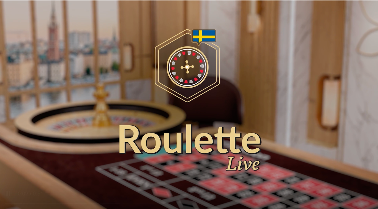 The windows behind the live-studio offer a view of the Stockholm's cityspace.