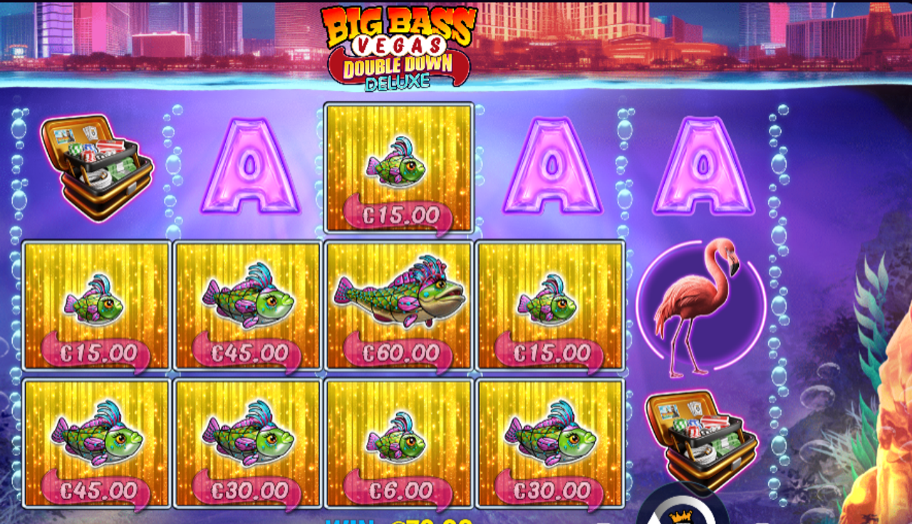 In Big Bass Vegas Double Down Deluxe, in the base game Fish symbols award wins according to the paytable when they land on winning paylines.