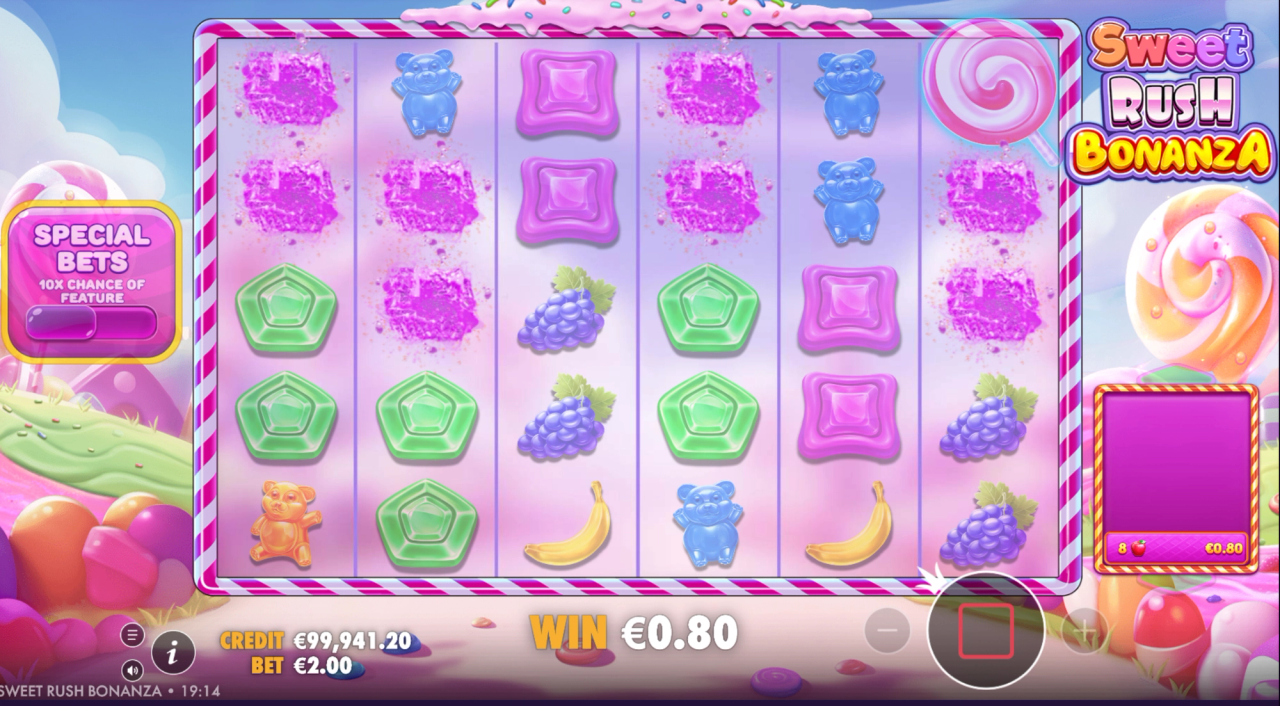 Thanks to the tumble feature, winning symbols explode and disappear, making room for new ones.