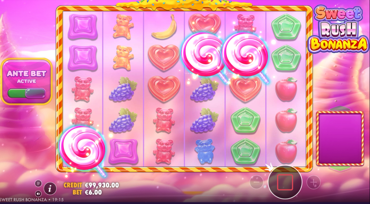 When Ante Bet feature is active, free spins can be triggered with only 3 Scatters.