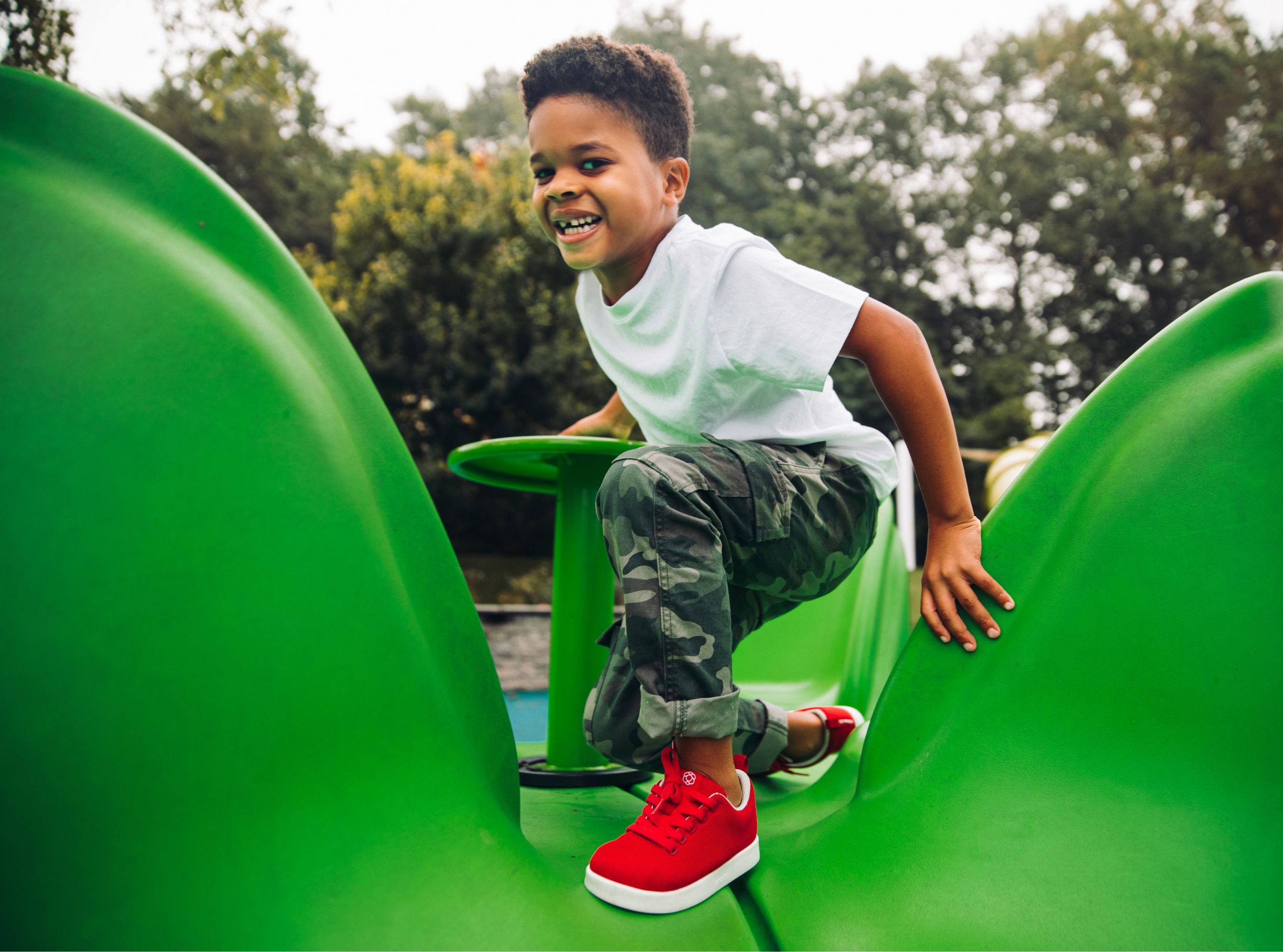 Child on Model 123 shoes