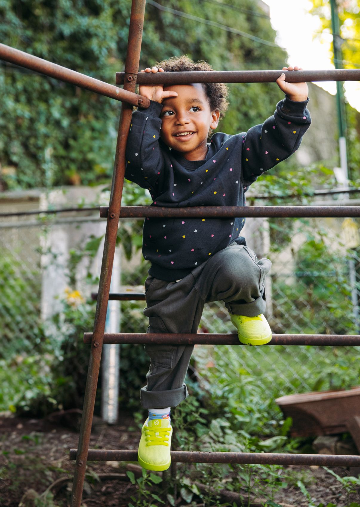 Child on Model 123 shoes