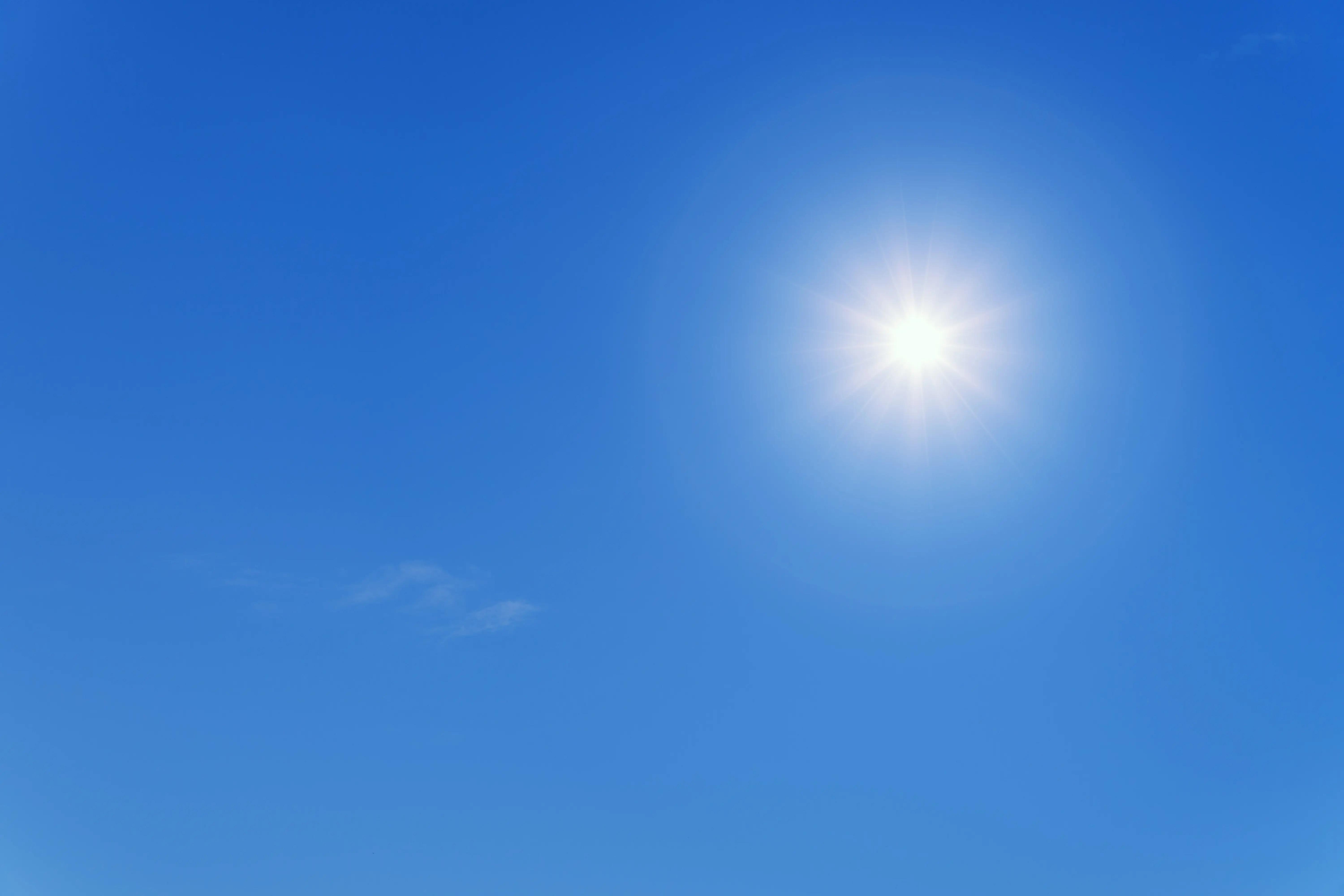 Warmes Wasser von der Sonne
