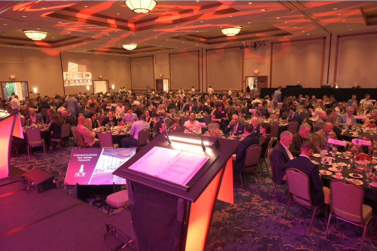 Conference center in Scottsdale overflowing with awards show guests.