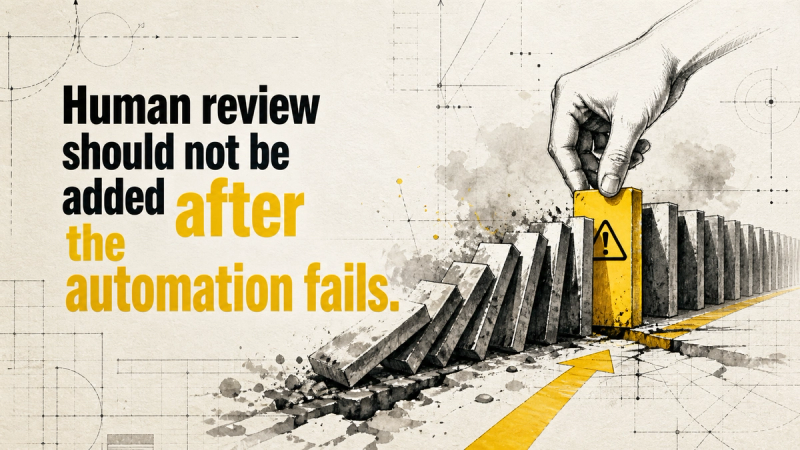 Human-in-the-Loop Automation: How to Design Oversight Before You Go Live