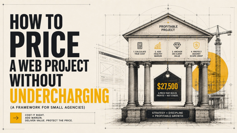 How to price a web project without undercharging (a framework for small agencies)