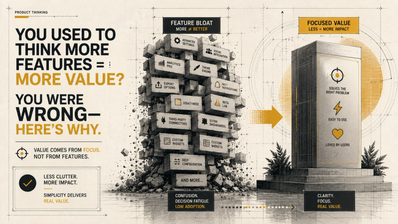 You used to think more features = more value? You were wrong. Here's why