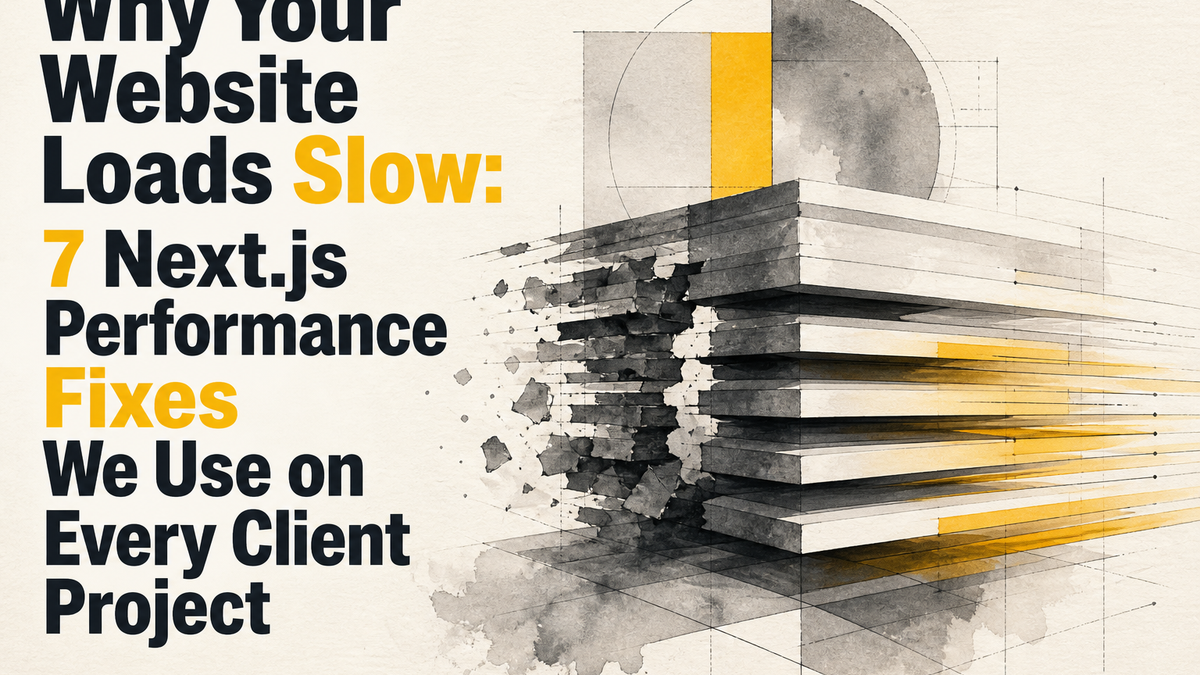 Boost Your Next.js Website Performance with Key Fixes