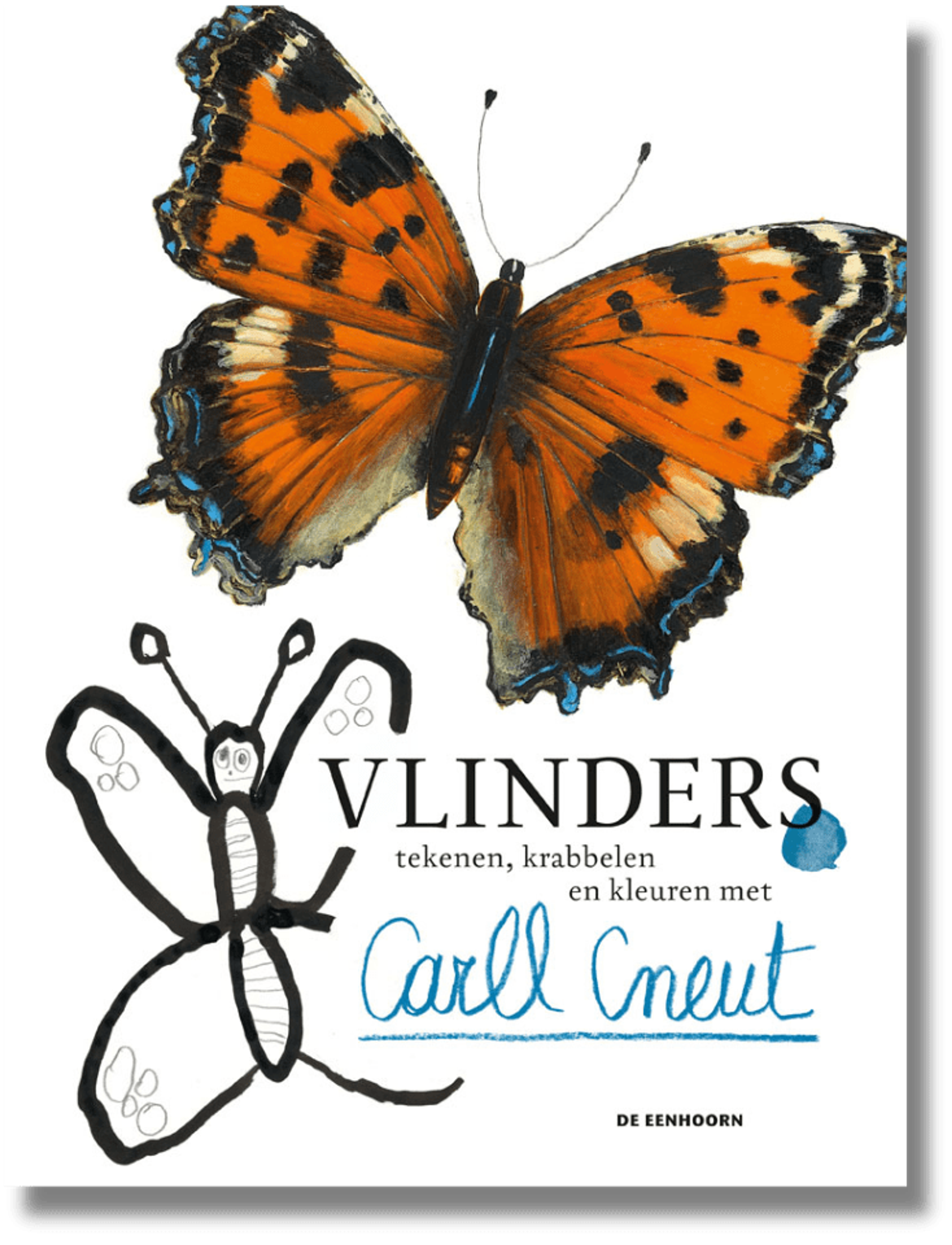 Cover for Drawing, doodling and colouring BUTTERFLIES with Carll Cneut