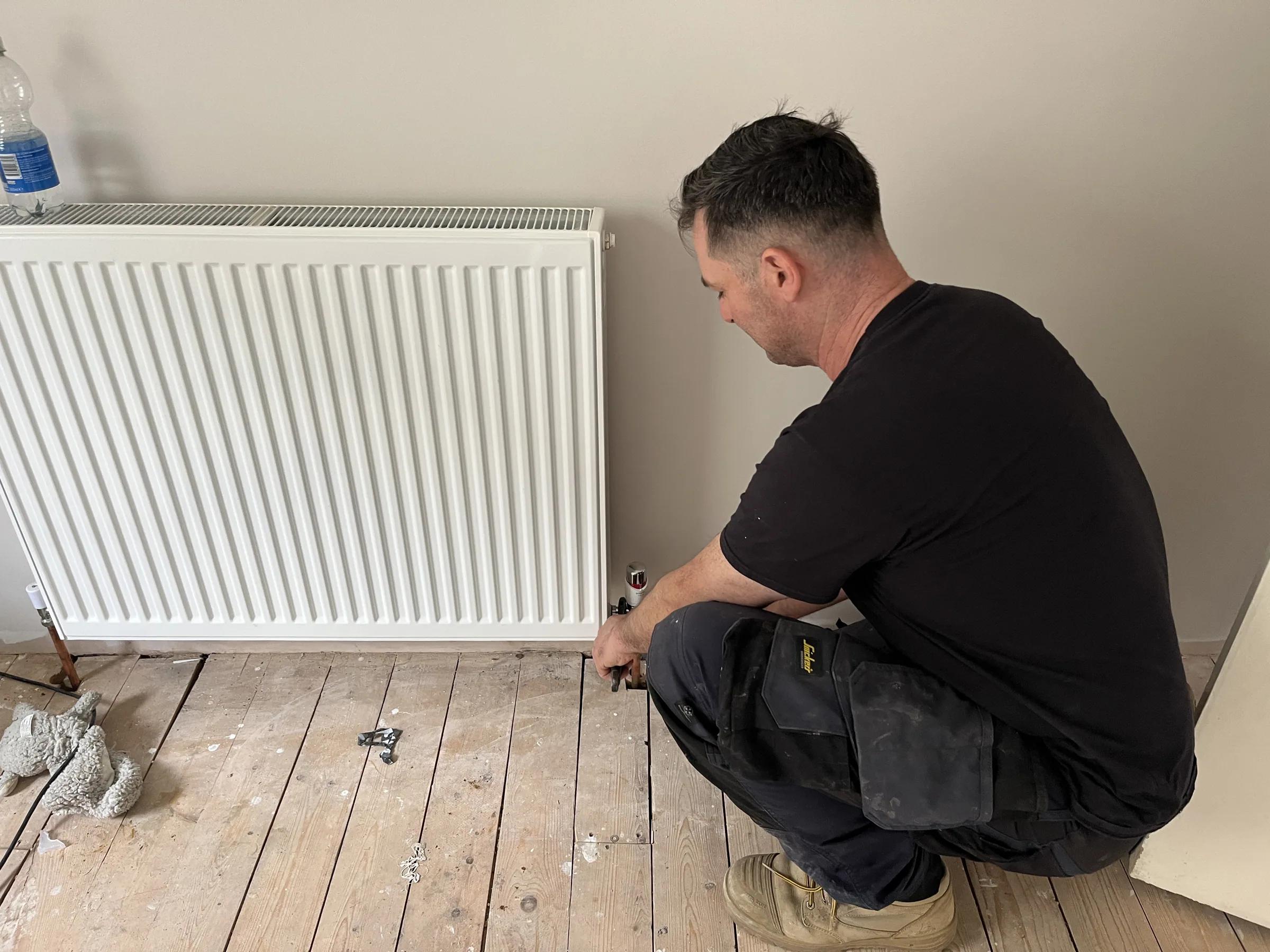 Central heating and radiator installation in Edinburgh