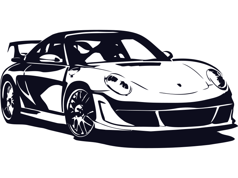 Sticker Porsche 2 - Magic Stickers