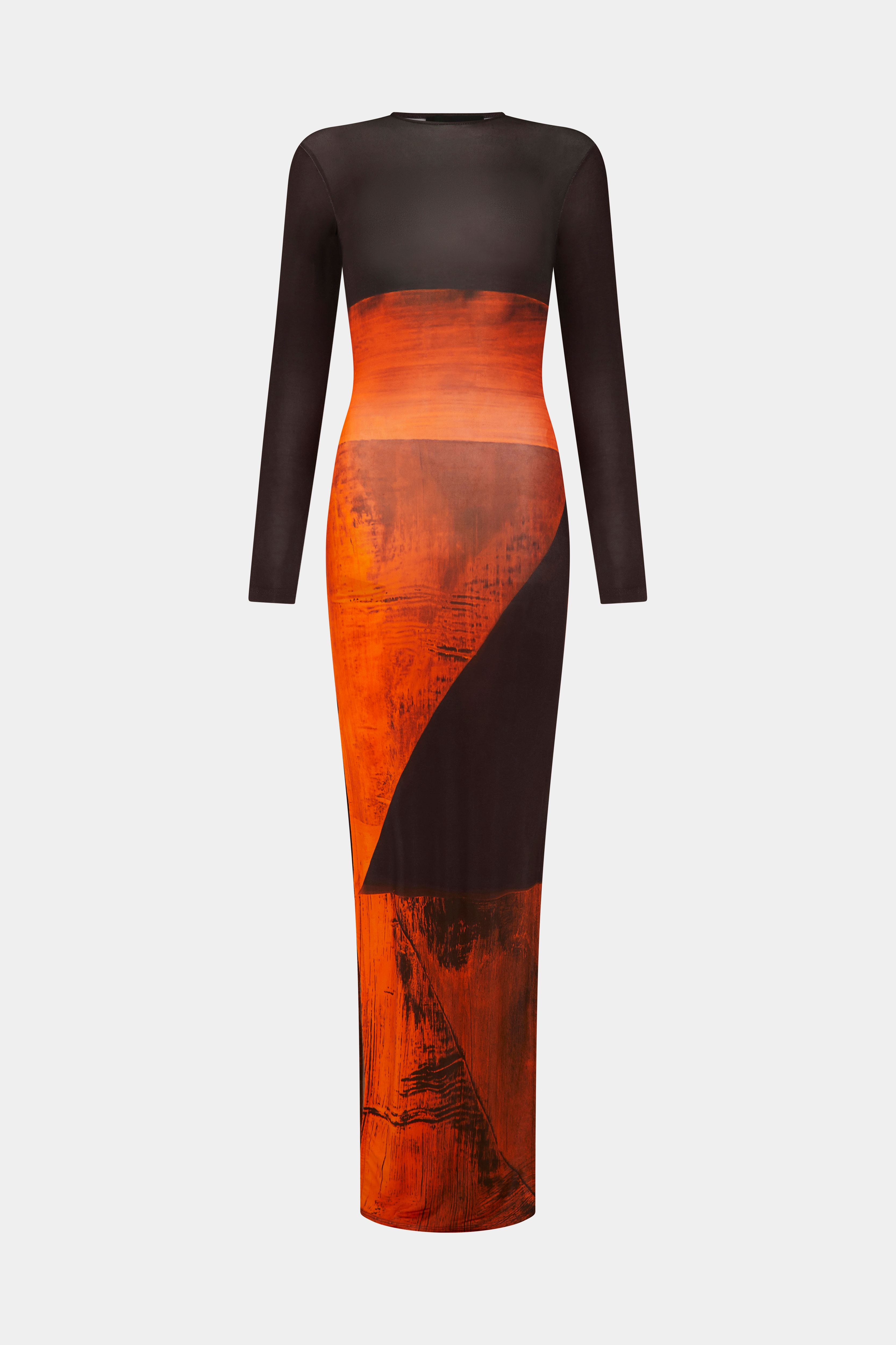 High Tide Dress Orange Polygon - Louisa Ballou