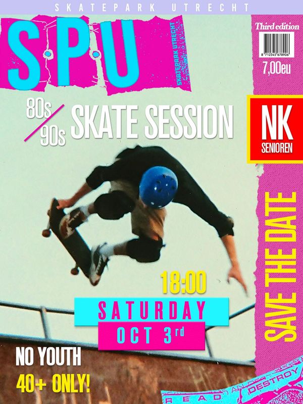 Poster van Skatepark Utrecht – 80’s-90’s Skate Session