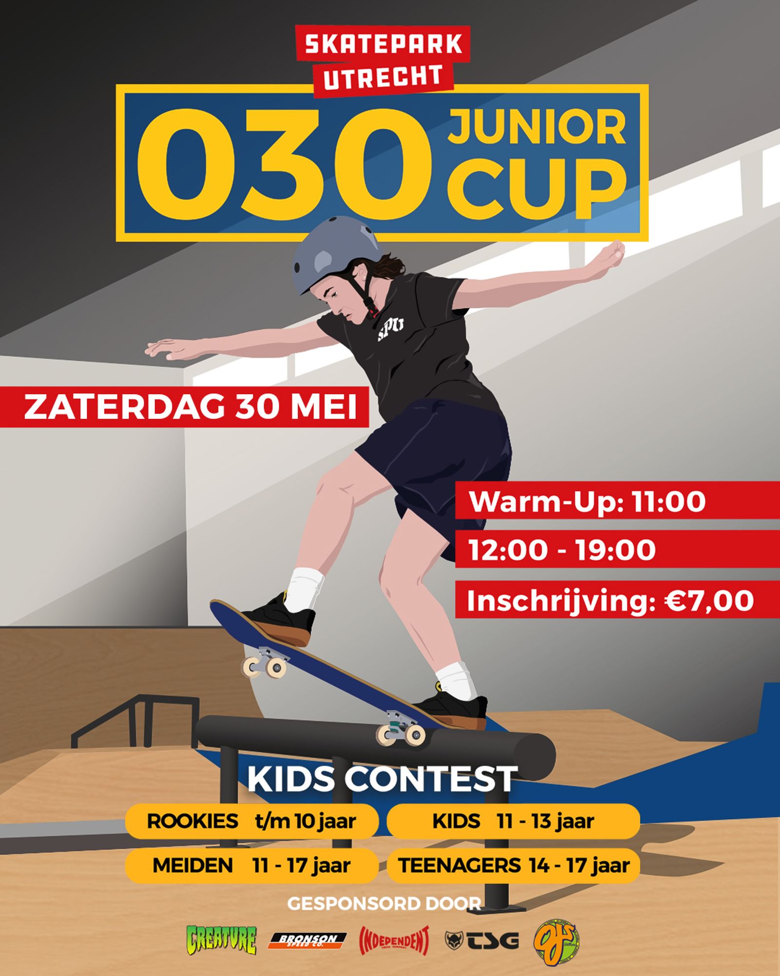 Poster van Skatepark Utrecht – 030 Junior Cup
