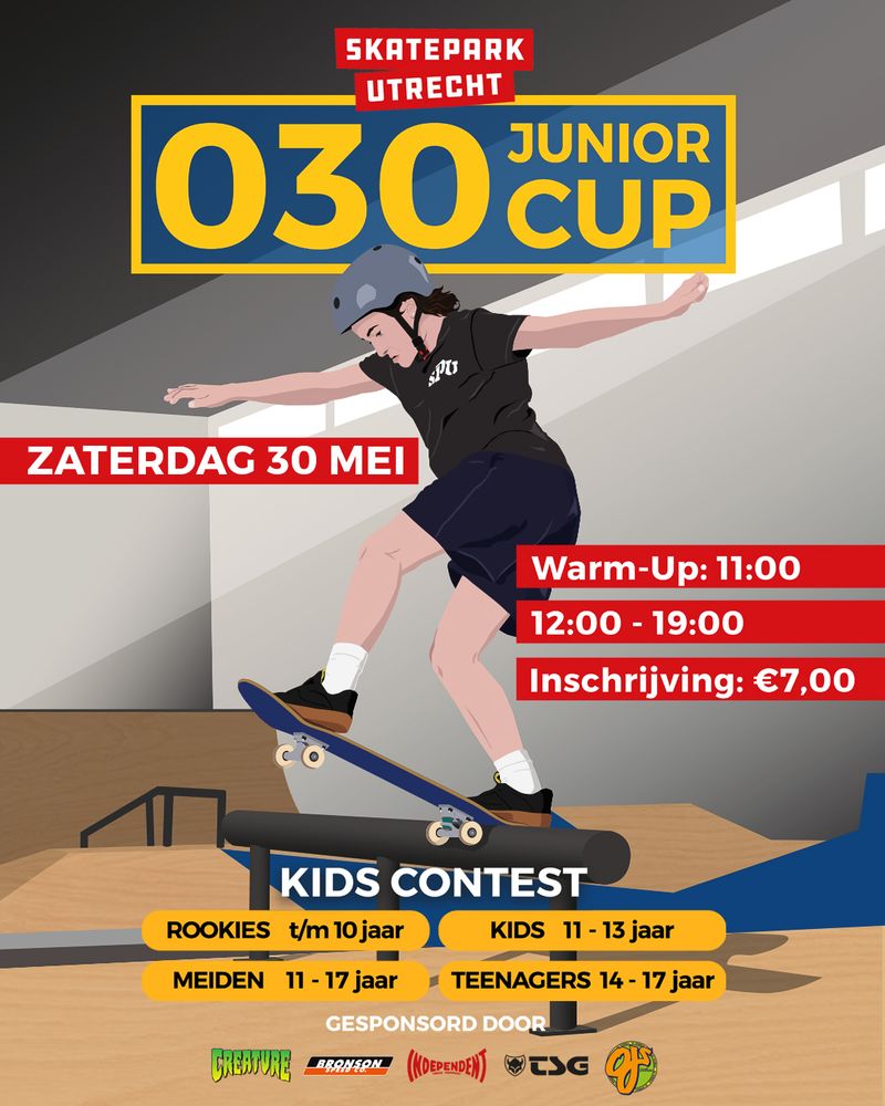 Poster van Skatepark Utrecht – 030 Junior Cup