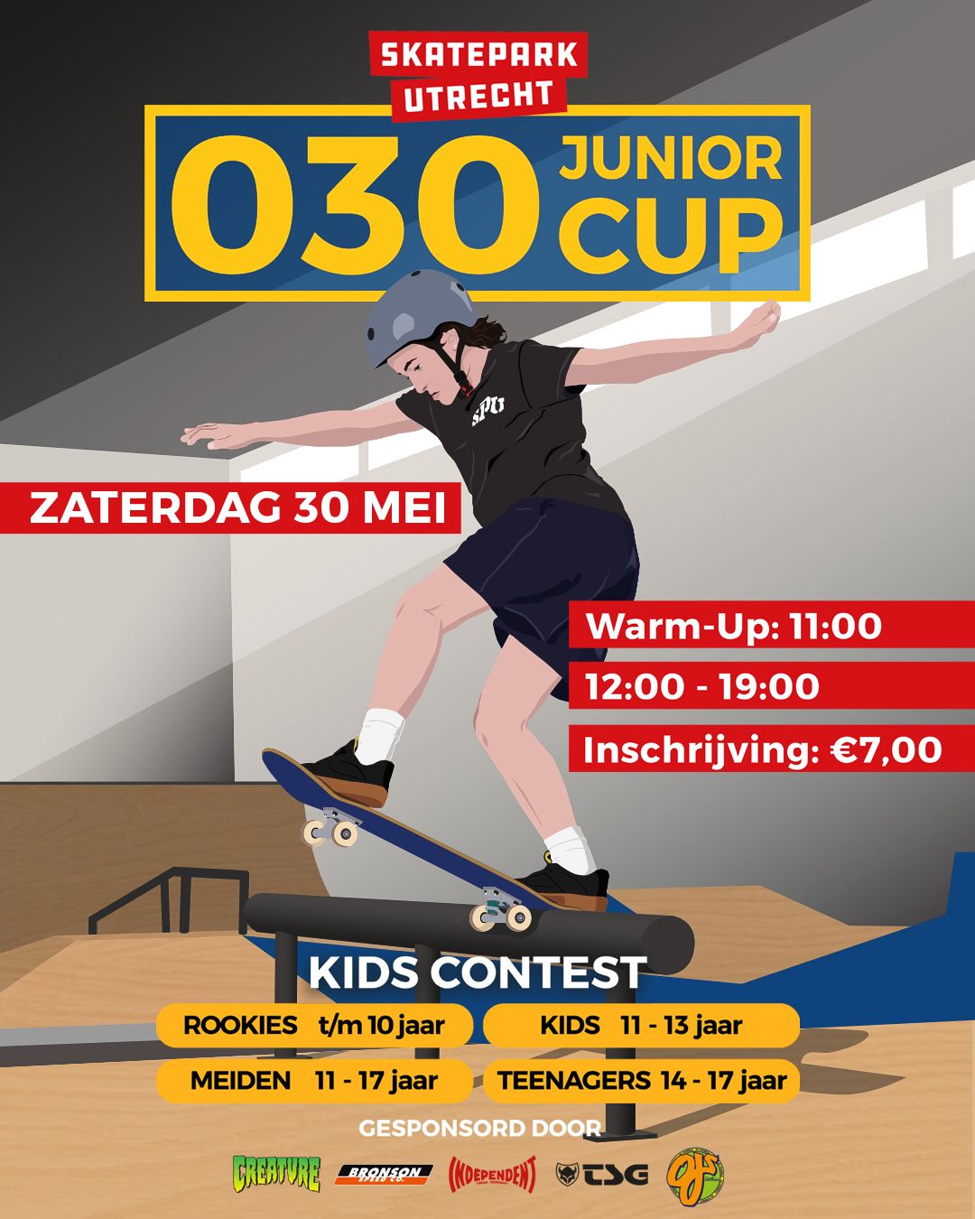 Poster van Skatepark Utrecht – 030 Junior Cup
