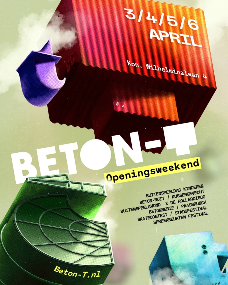 Poster van SPU x Beton-T – Openingsweekend Beton-T