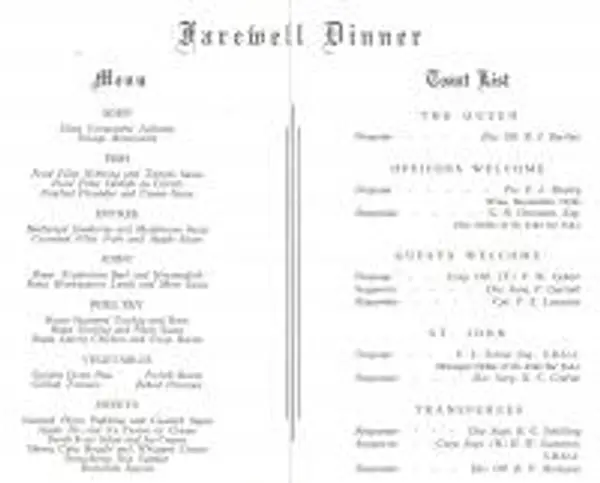 Dinner Menu 1965 2