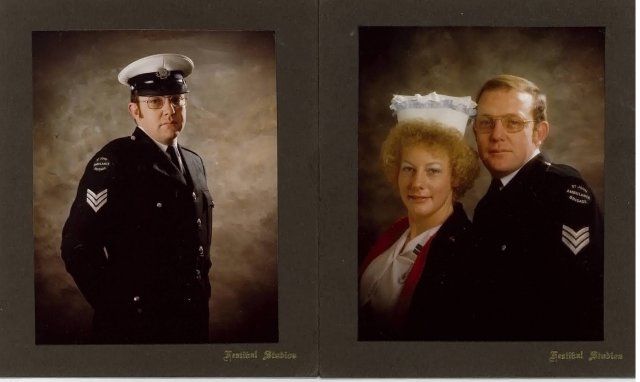 Formal studio portraits of Bob Harvey