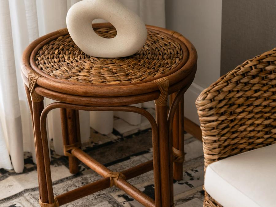 Detalhe de fibra de taboa