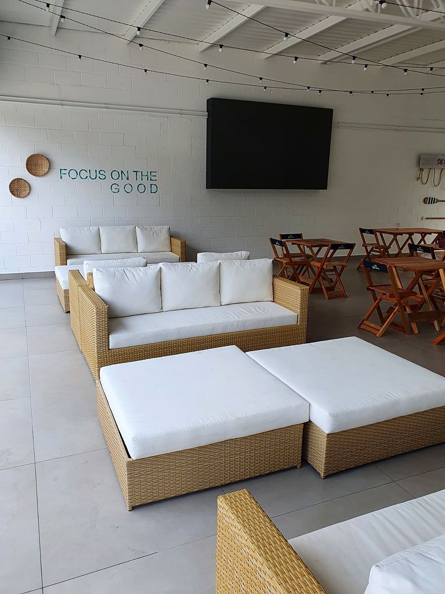 Lounge do Salt Beach — detalhe do ambiente