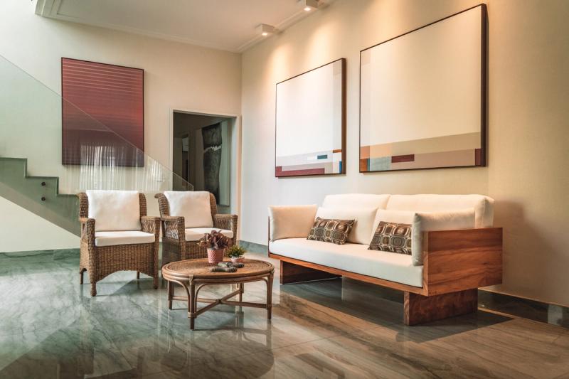 Conjunto de Sofá Santorini e Poltronas Florença