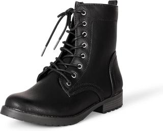 Dunkle Schnürstiefel