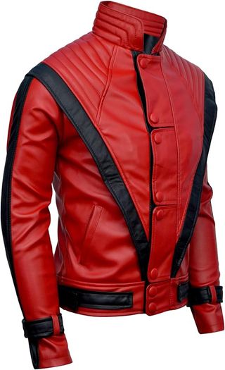 Rot-schwarze Jacke