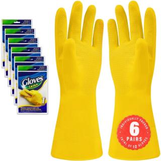 Gelbe Handschuhe