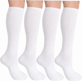 Weiße Kniesocken