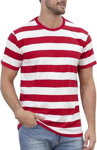 Rote-weißes T-Shirt
