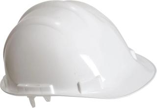 Weißer Schutzhelm