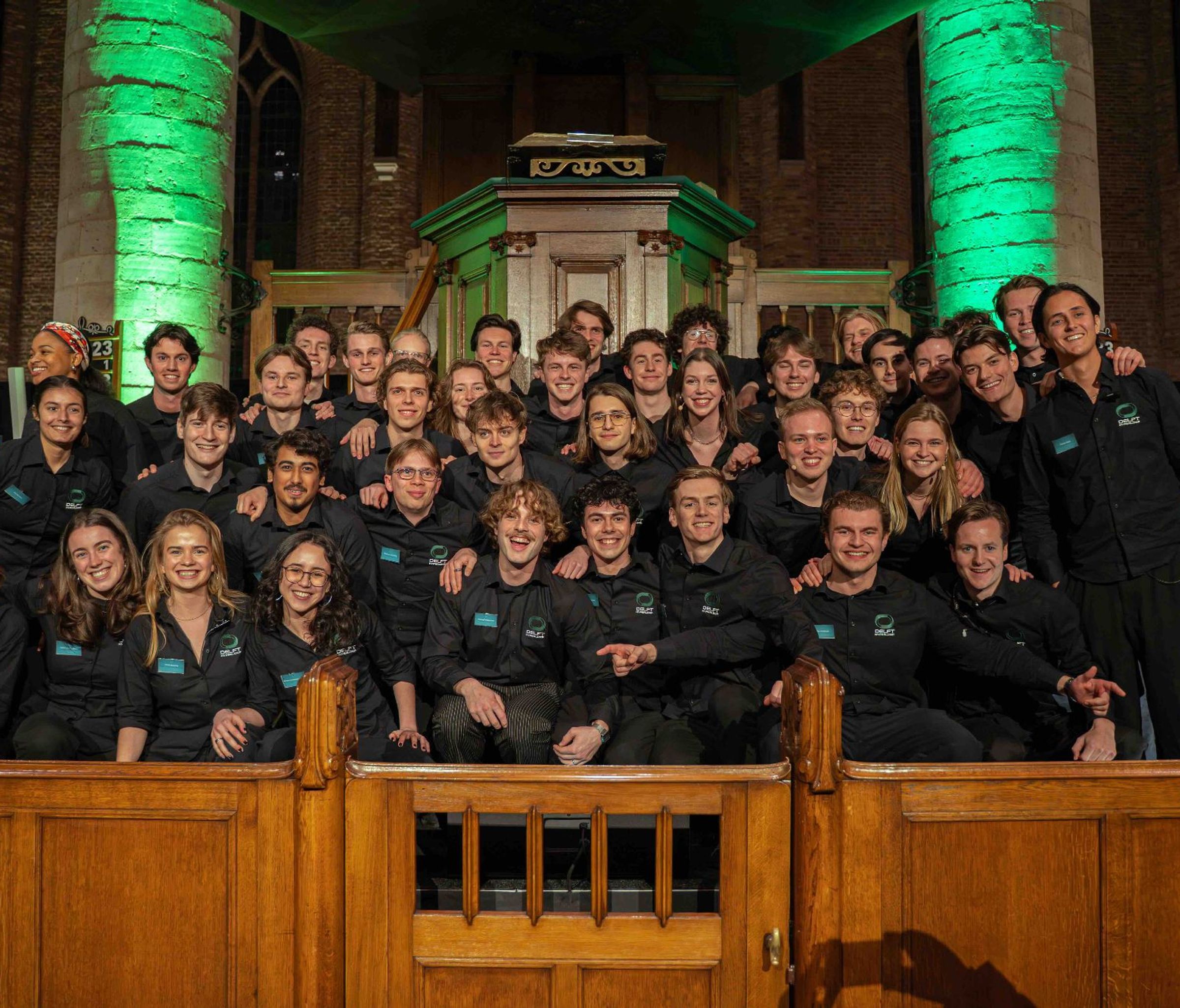 het team van Delft Hyperloop