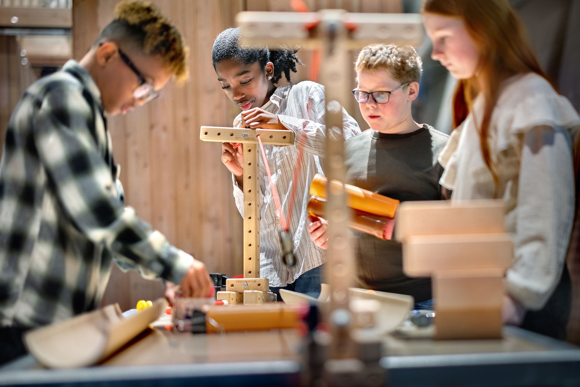 overzichtsfoto van de werkplaats in NEMO