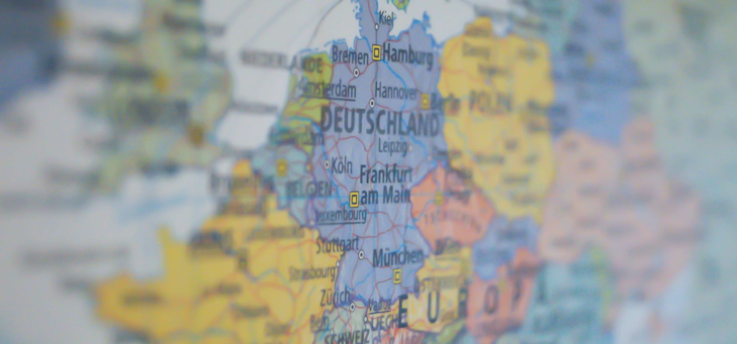 A map of Europe.