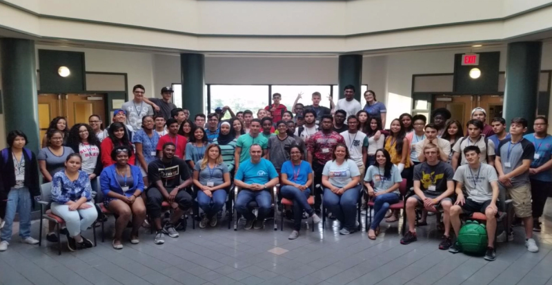 Students collaborating