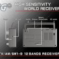FM/TV/AM/SW1-9 12-Band World Receiver view 2