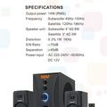2.1 Channel Multimedia Speaker System - USB/SD view 2