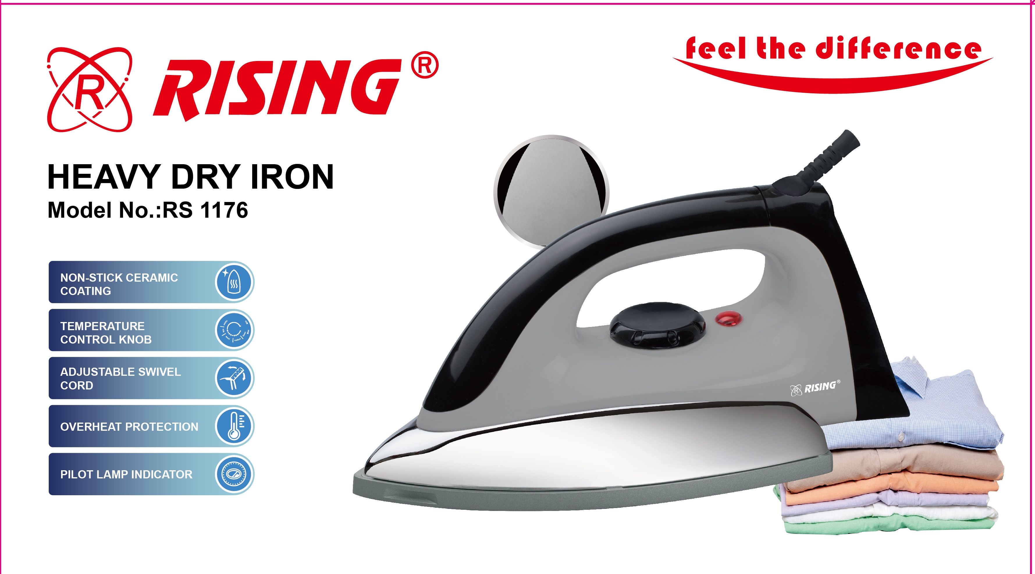 Heavyweight Dry Iron - Ceramic