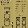 Dual 12-Inch Subwoofer Wooden Party Speaker view 3