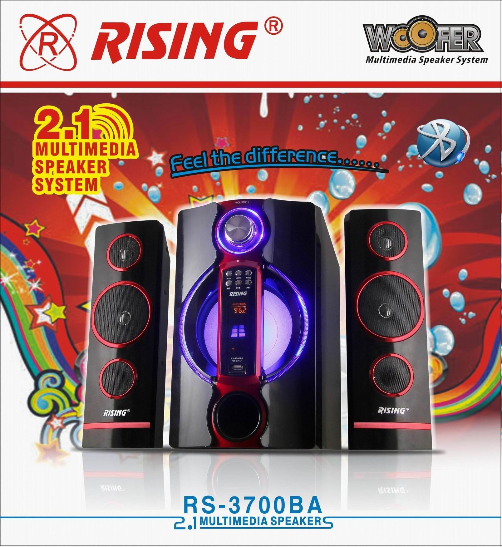 2.1 Multimedia Speaker System with Woofer